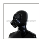 Preview: Deluxe heavyrubber gasmask-zipperhood-system with neckrespirator-rubbersmell-bag-set